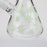 14" Leaf Pattern glow in the dark / 7mm / glass beaker bong [CH-106]_7