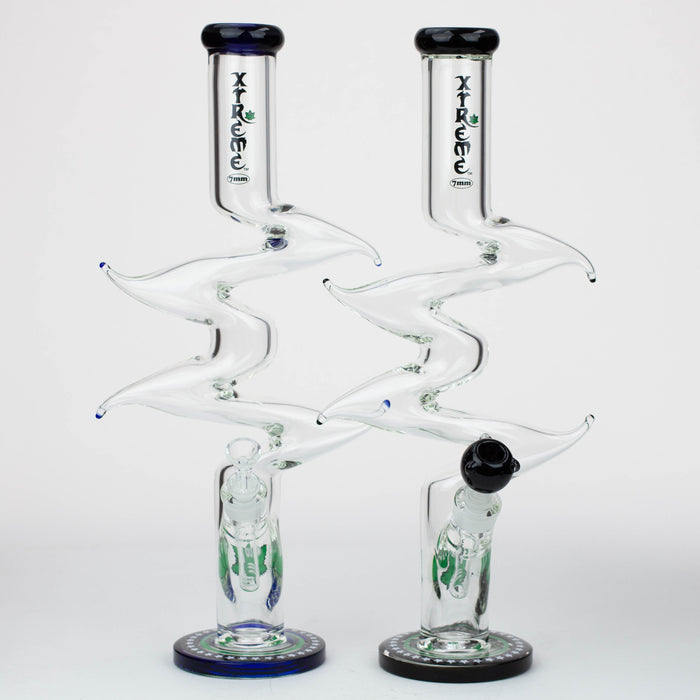 20" Xtream Zig-zag 7 mm glass water bong [XTR333]_0