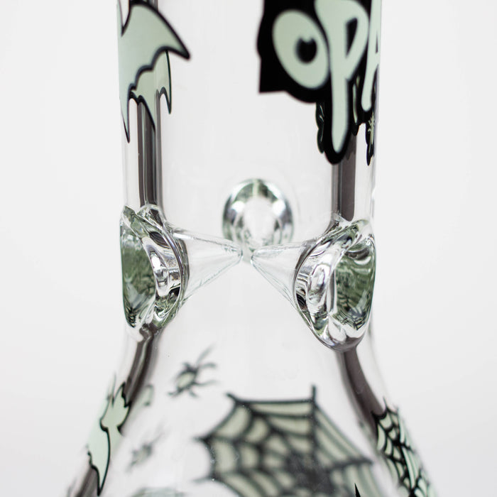 14" Glow in the dark 7 mm glass water bong [YG]_4