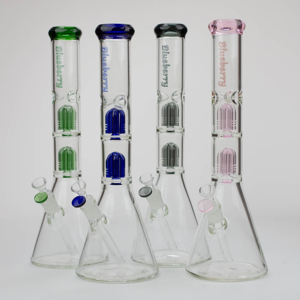 Blueberry-15 inch Double Tree Perc Beaker [S387]_0