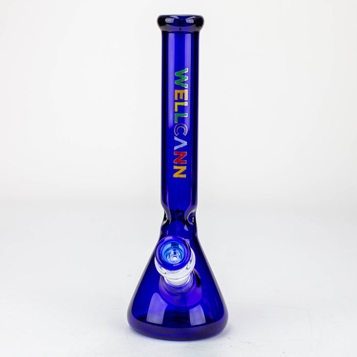 WellCann- 12" Color beaker glass water bong_9