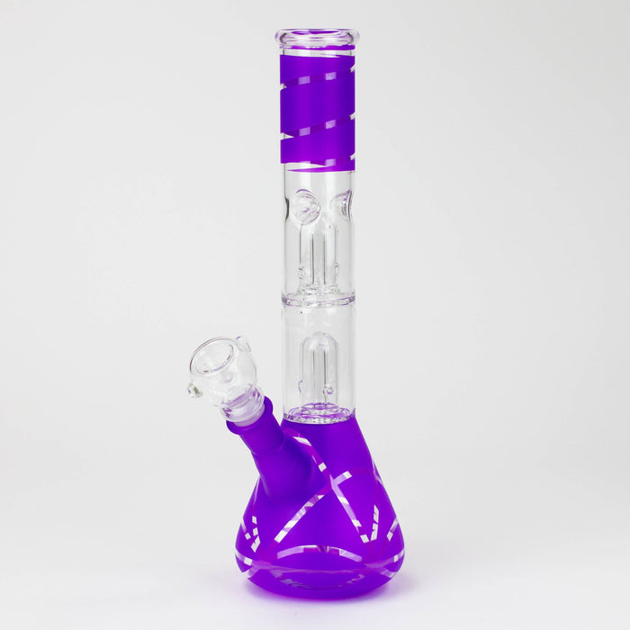 12 inches double dome percolator beaker Bong_5