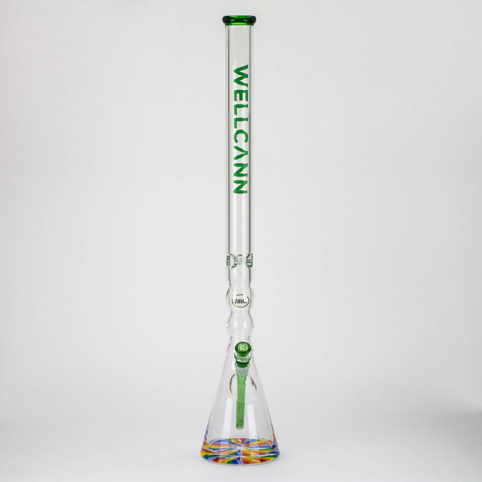 32" WellCann 7 mm curved tube beaker water bong with thick base_9