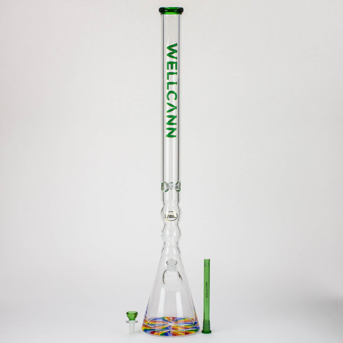 32" WellCann 7 mm curved tube beaker water bong with thick base_2