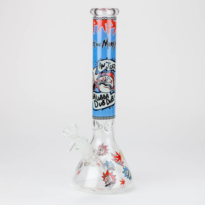 12" RM Cartoon glass water bong-Glow in the dark [GBT21002]_8