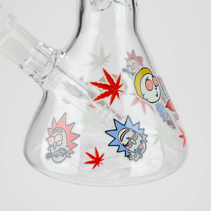 12" RM Cartoon glass water bong-Glow in the dark [GBT21002]_5