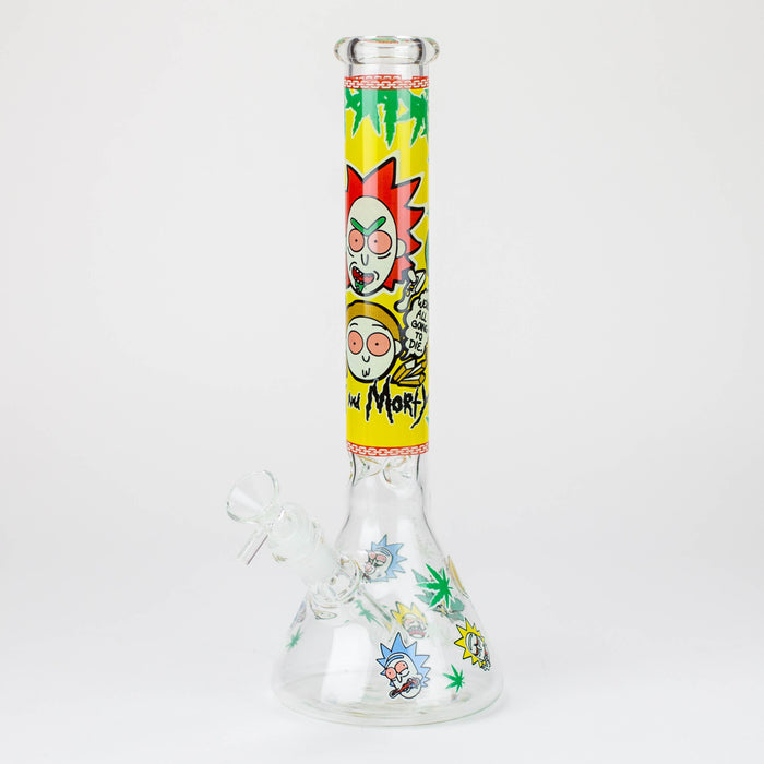 12" RM Cartoon glass water bong-Glow in the dark [GBT21002]_9