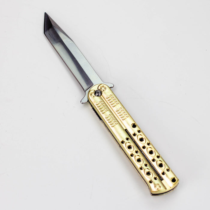 8.5″ Tiger-USA® Butterfly Style Tiger pocket knife  [SJ-1040]_5