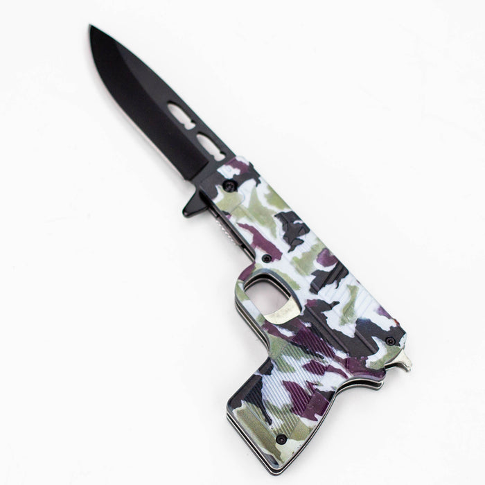 8″ Tiger-USA® Pistol Folding Knife Purple  [SJ-1042]_6