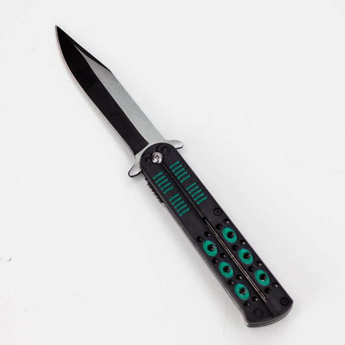 8.5″ Tiger-USA® Butterfly Style Tiger pocket knife  [SJ-1040]_12