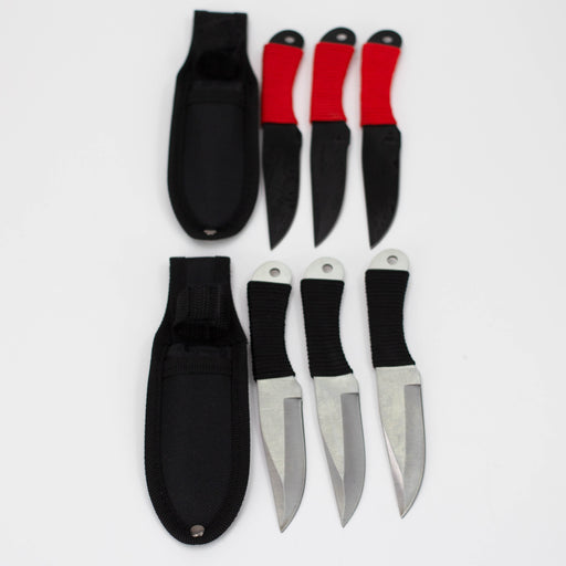 6.5 Inch 3piece Throwing Knife w/ case [TK-713-BK]_0