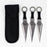 6.5″ Kunai Bullseye Throwing Knives 3PC SET [T001306-3BK]_1