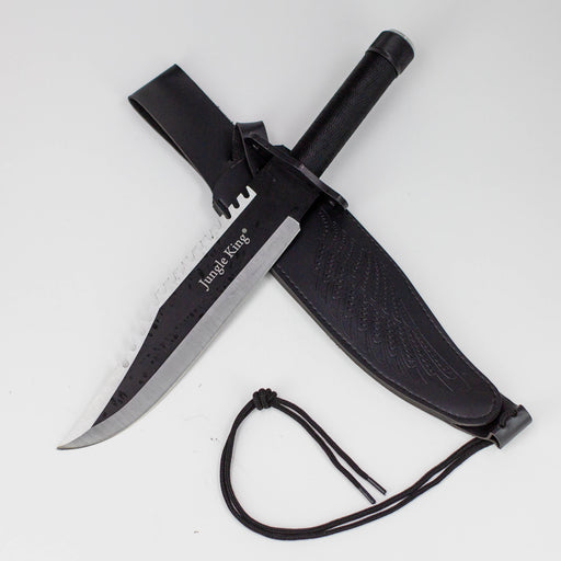 15.25" Jungle King Survival Fixed Blade Knife with Sheath [JK-8837-BK]_0