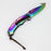 Defender-Xtreme 8″ Folding Knife Rainbow Blade w/ Designer Handle [13728]_2