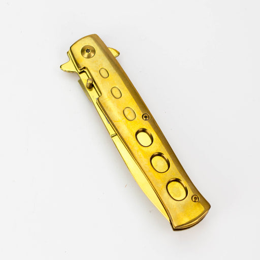 9" Defender Extreme Knife with Belt Clip - Gold [7978]_1