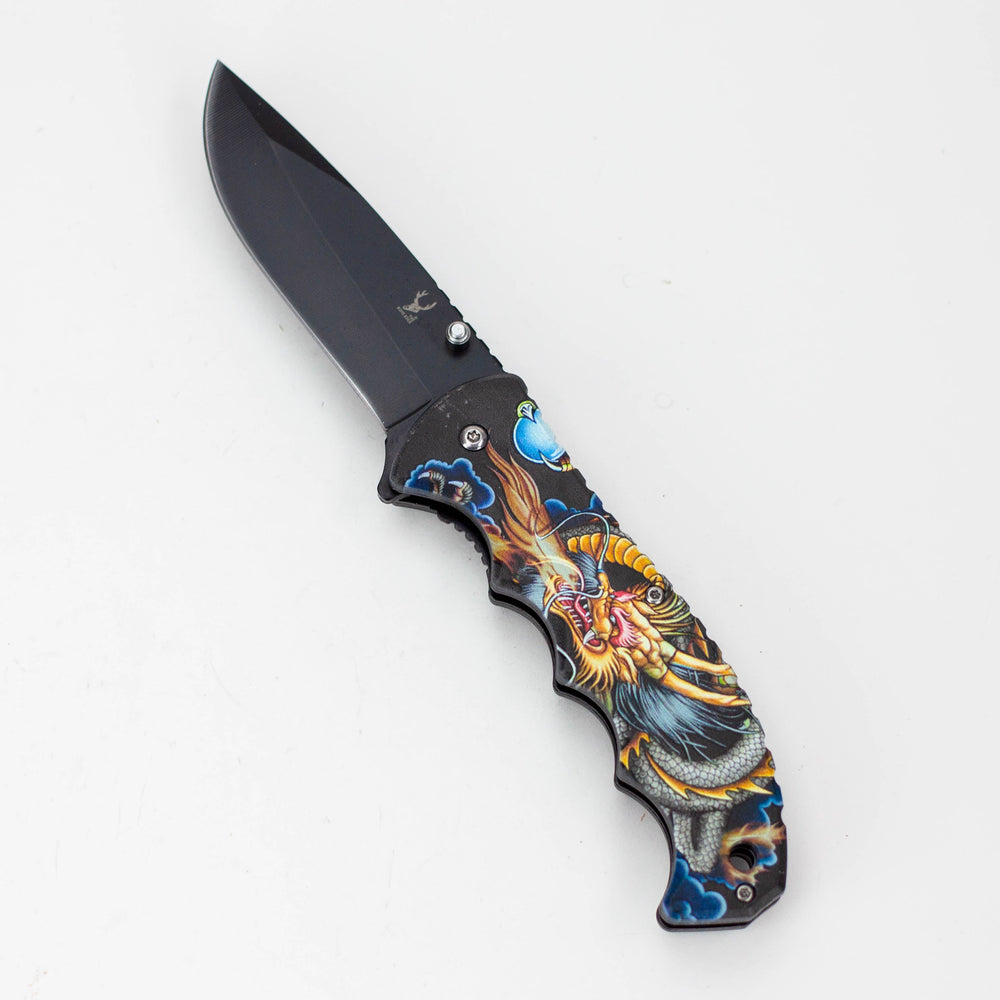 The Bone Edge Night Dragon Folding Knife 8.5″ Stainless Steel [13251]_0