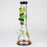 14" Resin 3D Glow in the dark artwork 7mm glass beaker water bong [GB208]_3