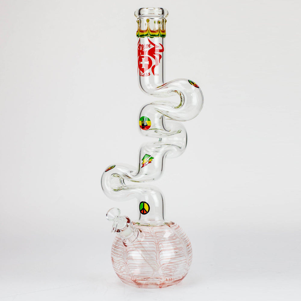 20" Xtream Zig-zag 7 mm glass water bong [XTR-Z036]_0