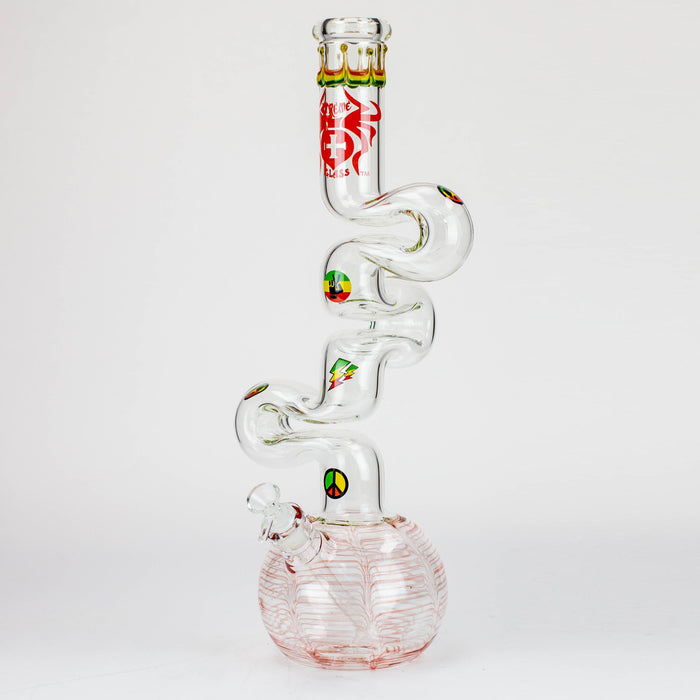 20" Xtream Zig-zag 7 mm glass water bong [XTR-Z036]_0