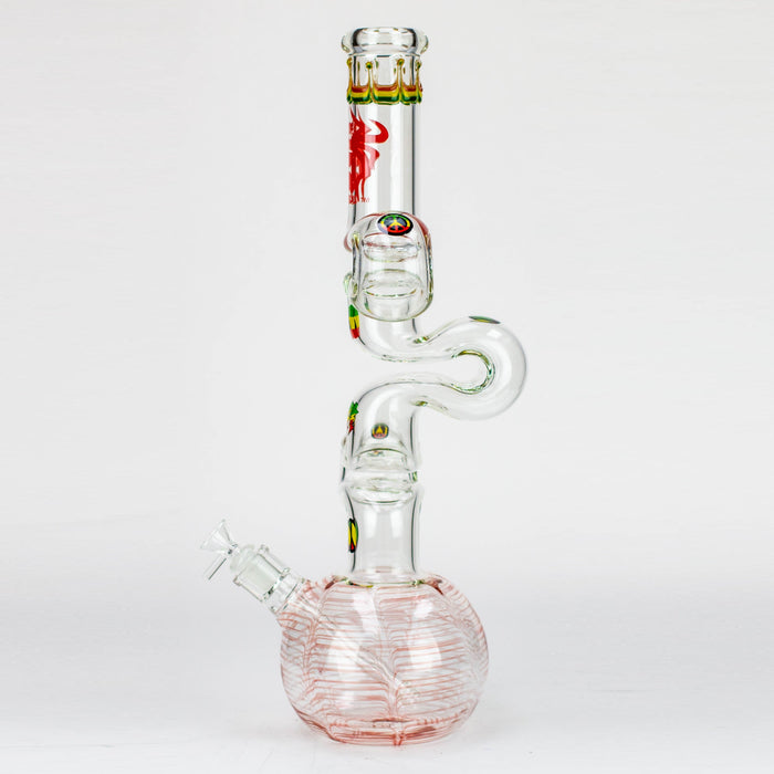 20" Xtream Zig-zag 7 mm glass water bong [XTR-Z036]_3