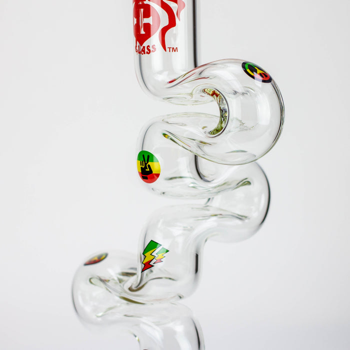 20" Xtream Zig-zag 7 mm glass water bong [XTR-Z036]_5