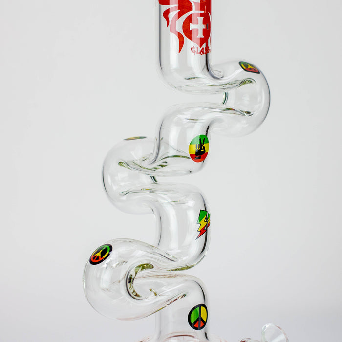 20" Xtream Zig-zag 7 mm glass water bong [XTR-Z036]_6