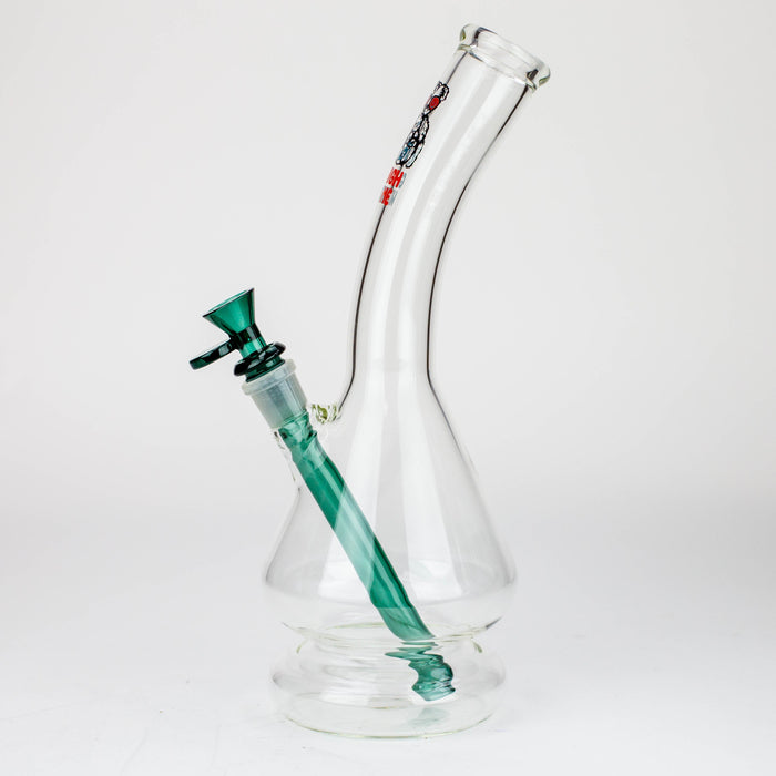 12" 2-in-1 Beaker Glass Bong - Cartoon Design [XTR2022-03]_12