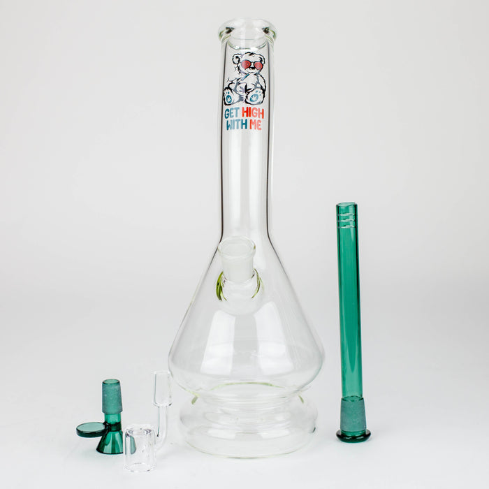 12" 2-in-1 Beaker Glass Bong - Cartoon Design [XTR2022-03]_4