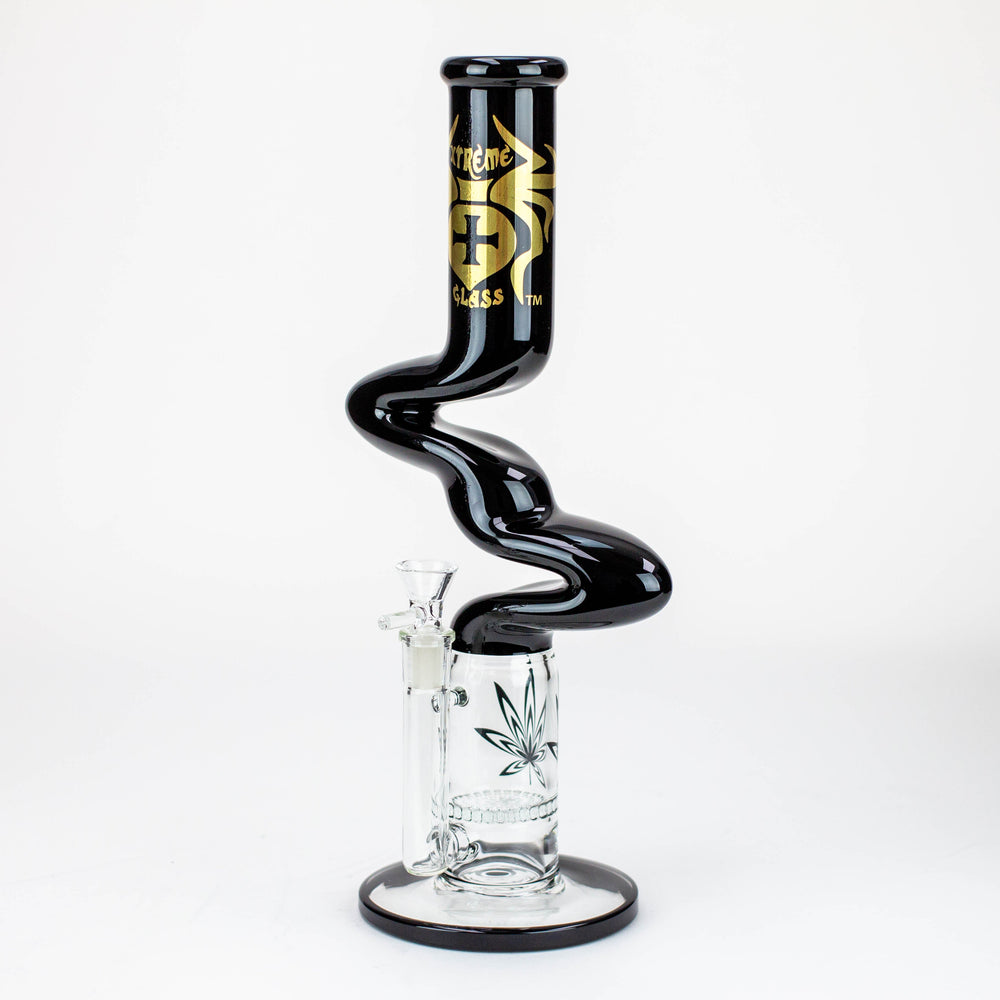 14" Xtream Zig-zag glass water bong [XTR-Z020]_0