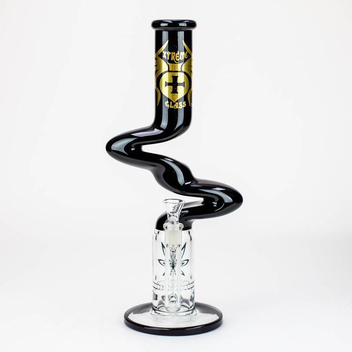 14" Xtream Zig-zag glass water bong [XTR-Z020]_2