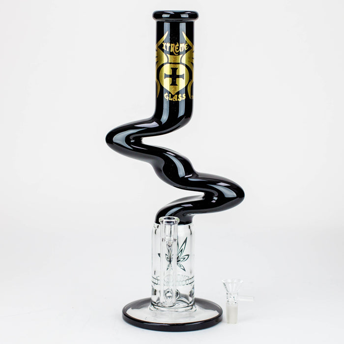 14" Xtream Zig-zag glass water bong [XTR-Z020]_8