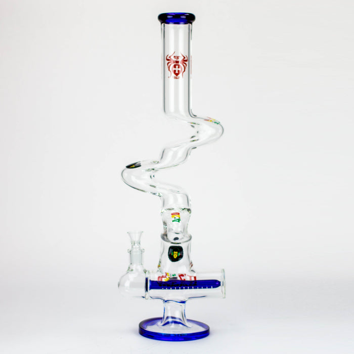 21" Xtream Zig-zag inline diffuser glass water bong [XTR-Z021]_4