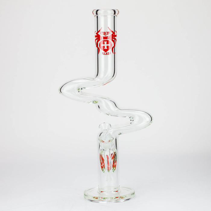 17" Xtream Zig-zag glass water bong [XTR-Z023]_2