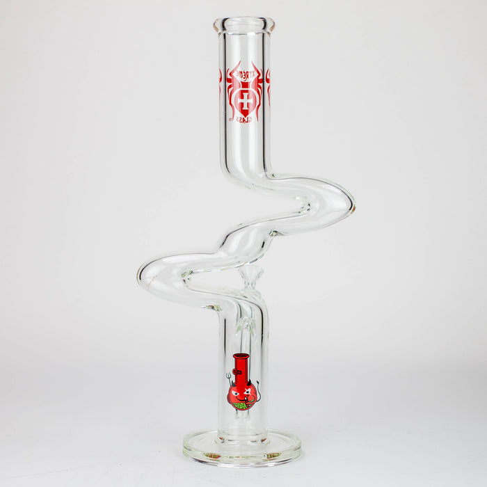 17" Xtream Zig-zag glass water bong [XTR-Z023]_6