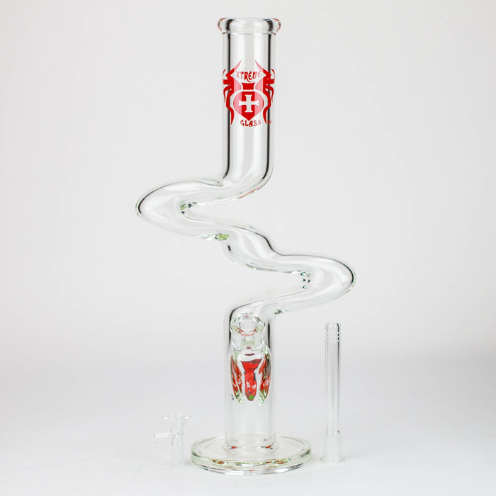 17" Xtream Zig-zag glass water bong [XTR-Z023]_7