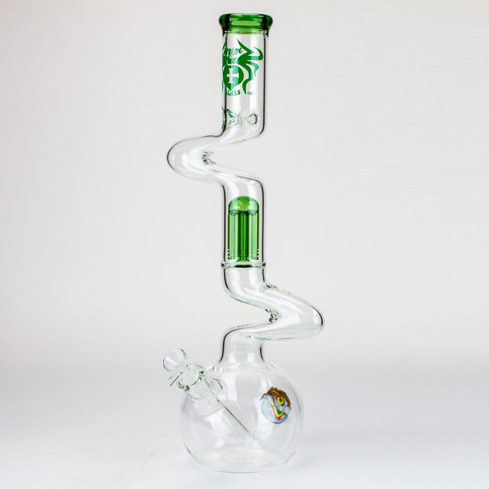 20" Xtream Zig-zag tree percolator glass water bong [XTR-Z032]_0