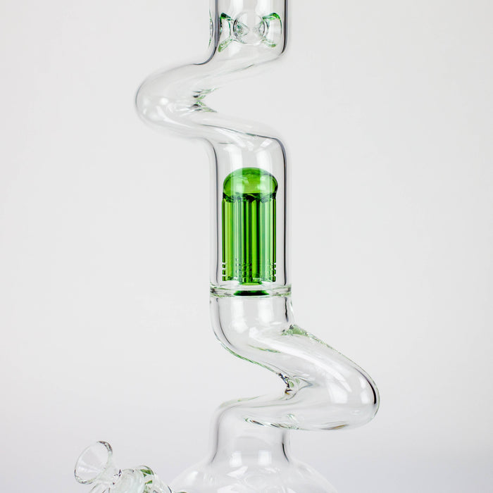 20" Xtream Zig-zag tree percolator glass water bong [XTR-Z032]_1