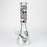 14" Graphic with cubic zirconia decor 7mm glass beaker water bong [AK32xx]_21