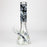 14" Graphic with cubic zirconia decor 7mm glass beaker water bong [AK32xx]_11