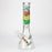 14" Graphic with cubic zirconia decor 7mm glass beaker water bong [AK32xx]_27