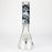 14" Graphic with cubic zirconia decor 7mm glass beaker water bong [AK32xx]_14