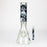 14" Graphic with cubic zirconia decor 7mm glass beaker water bong [AK32xx]_19