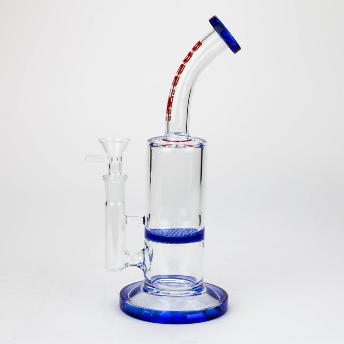 8" Honeycomb diffuser Bent neck glass bong [B12]_1