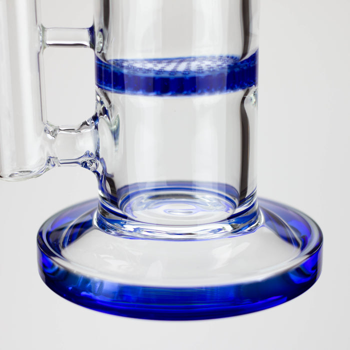 8" Honeycomb diffuser Bent neck glass bong [B12]_4