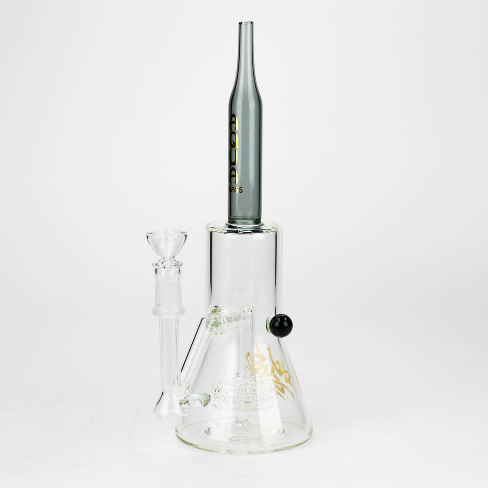 10" AQUA glass tire diffuser Roket glass bong [AQUA113]_0