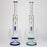 18" AQUA Glass Dual joint showerhead pecolator glass water bong [AQUA105]_0