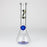 9.5" Gold Cobra beaker glass water bong (Wide)_9