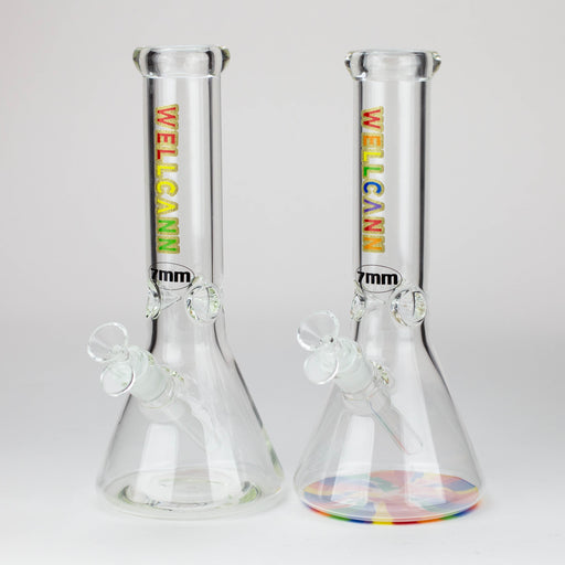 WellCann -12" 7mm glass bong with Glitter Logo_0