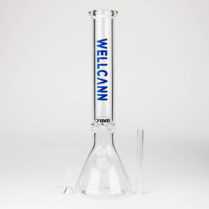 WellCann - 16" 7 mm glass bong with Glitter Logo_2