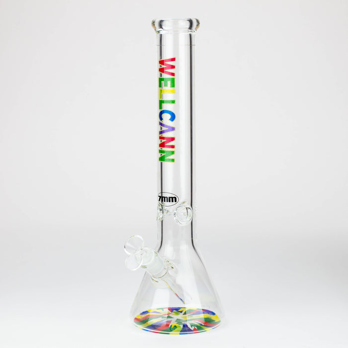 WellCann - 16" 7 mm glass bong with Glitter Logo_7